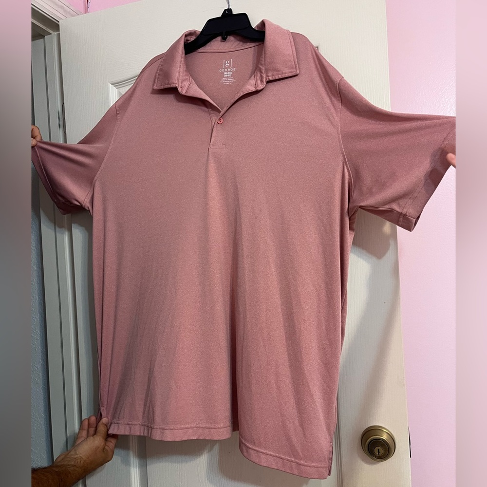 Men’s red polo